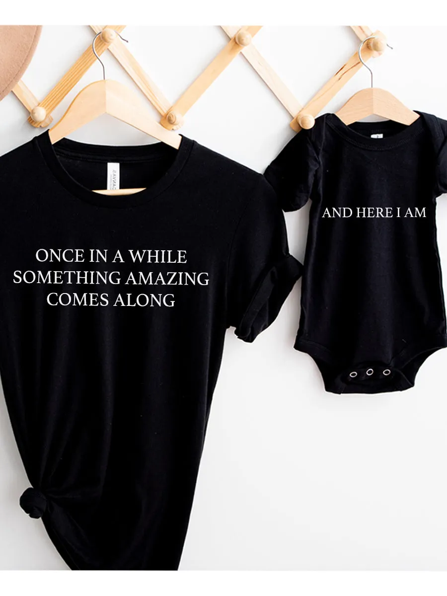 Once In A While Matching T-Shirts/Vest Black dad bod shirts discount