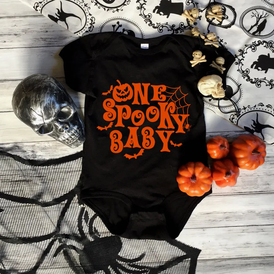 One Spooky Baby Black Bodysuit mens dad clothes online