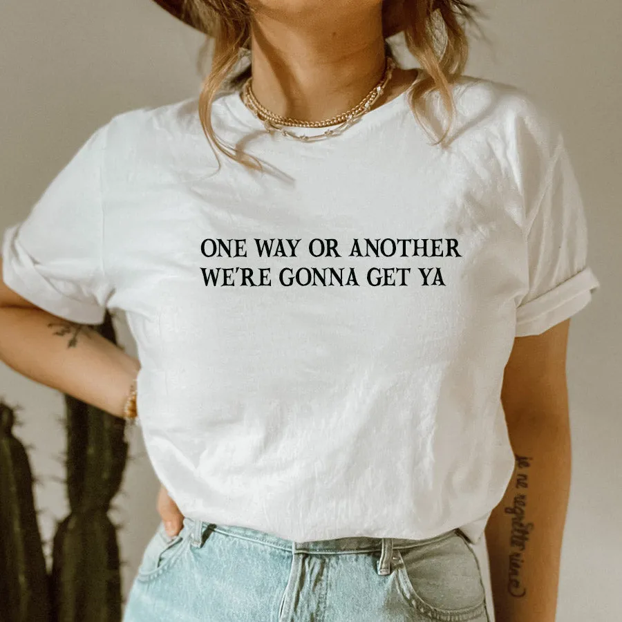 One Way Or Another Witches Halloween White T-Shirt maternity dresses promo