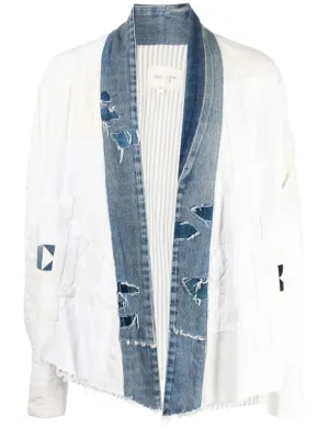 Open-Front Distressed Jacket winter jackets clearance