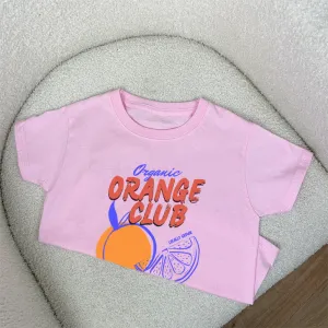 Orange Club Kids Graphic T-Shirts girls pajamas promo