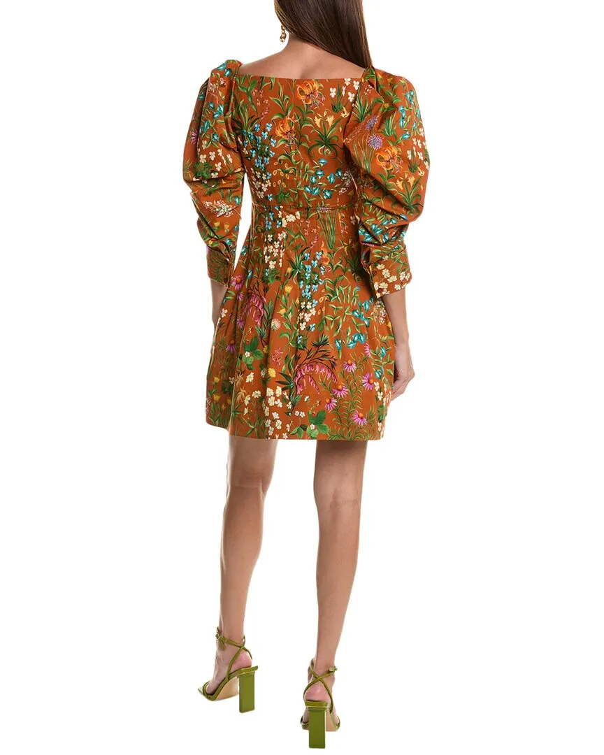Oscar de la Renta Silk-Lined Mini Dress