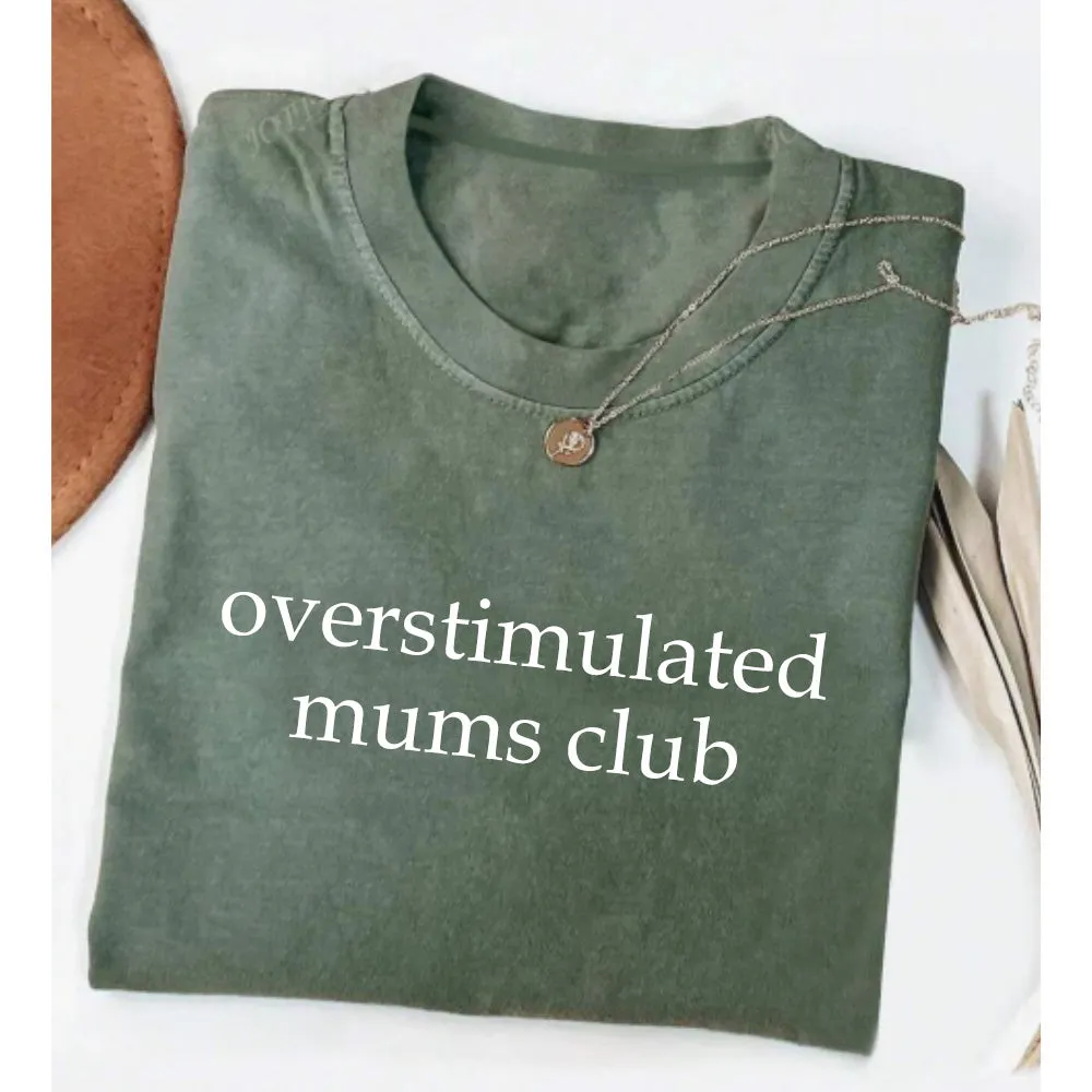 Overstimulated Mums Club Oversized T-Shirt pregnancy jeans best price