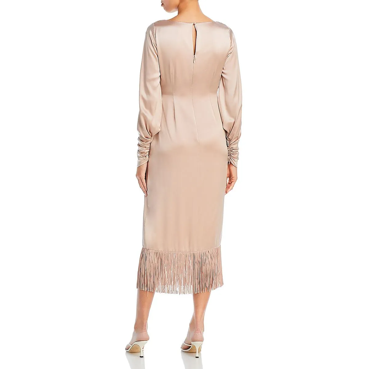 Page Womens Silk Faux Wrap Wrap Dress