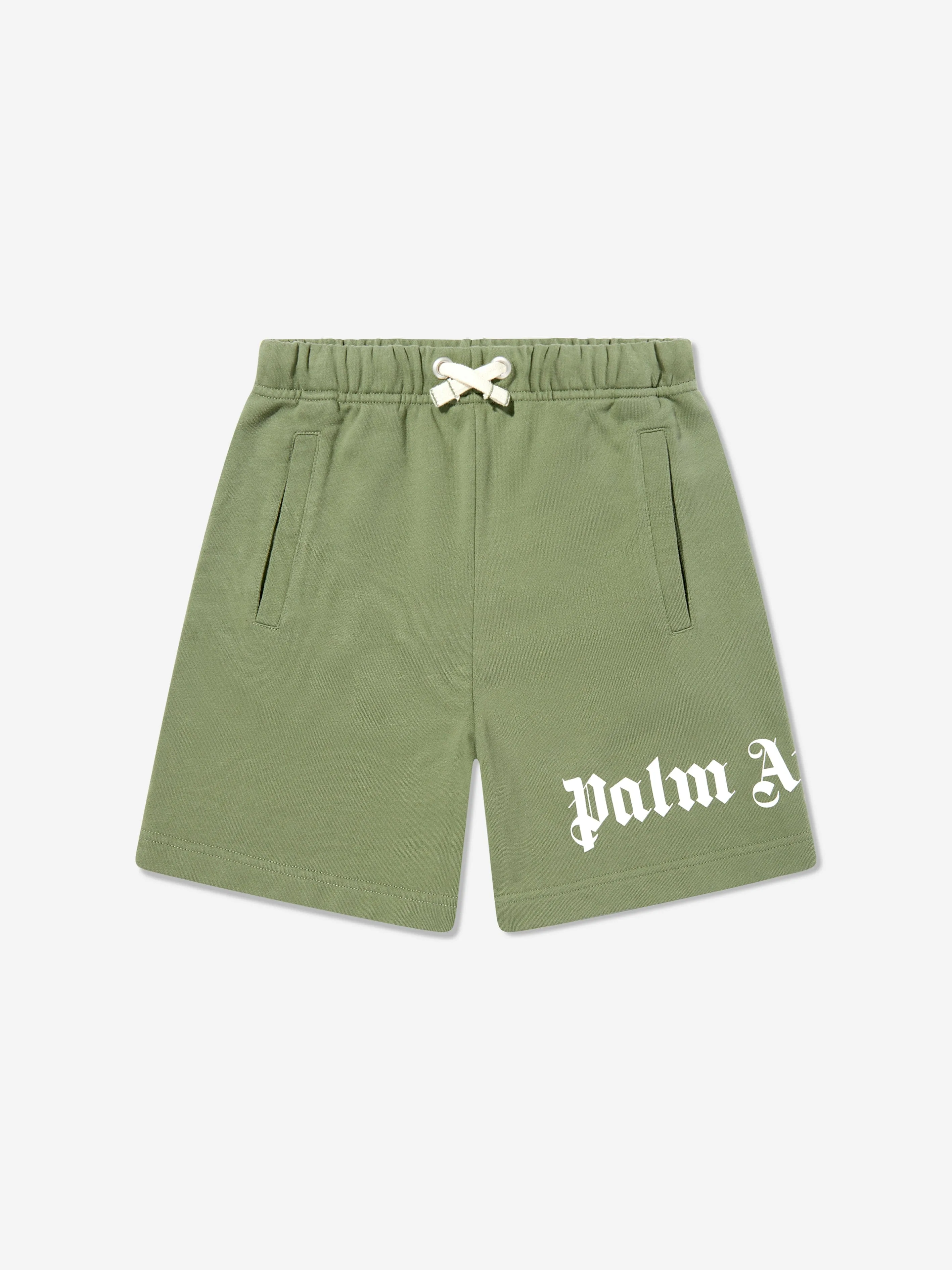Palm Angels Jungen Classic Overlogo Shorts in Grün