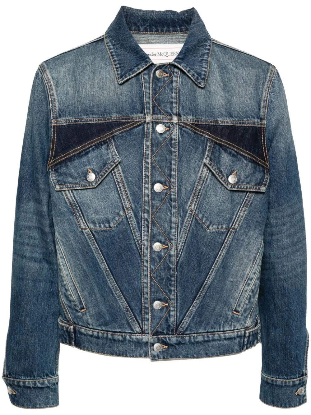 Panelled Denim Jacket winter jackets clearance