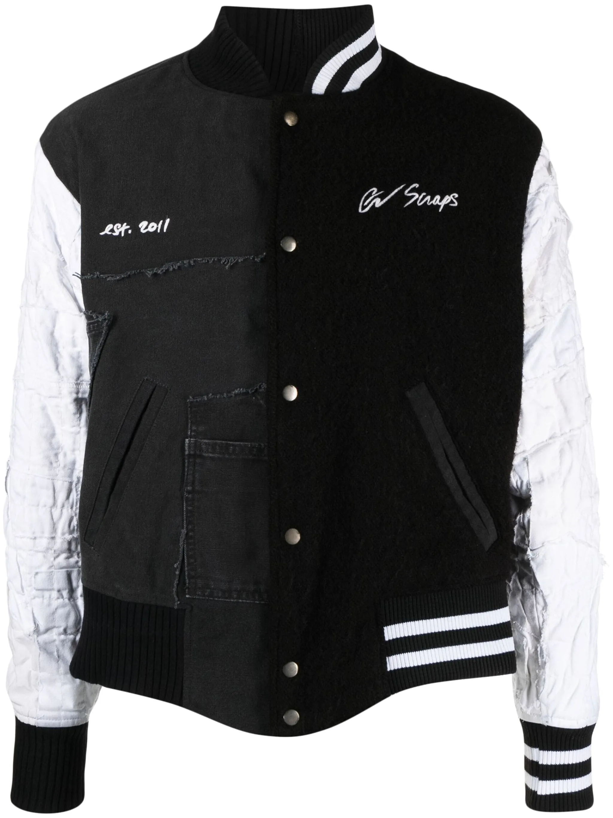 Panelled Wool-Cotton Bomber Jacket winter jackets clearance
