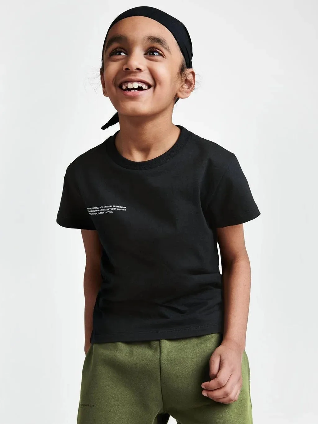 PANGAIA Kids 365 Midweight T-Shirt in Schwarz