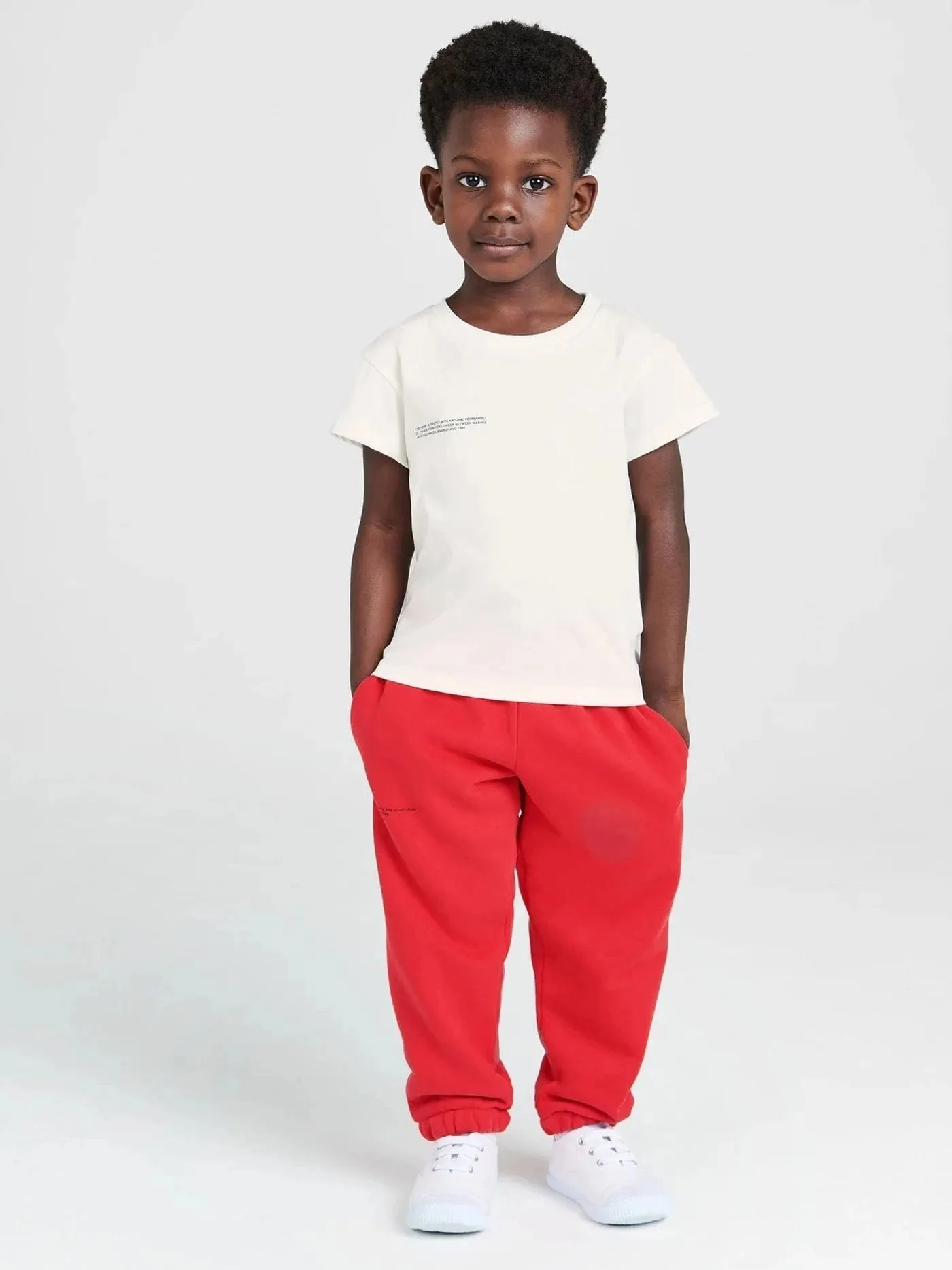 PANGAIA Kids 365 Midweight T-Shirt in Elfenbein