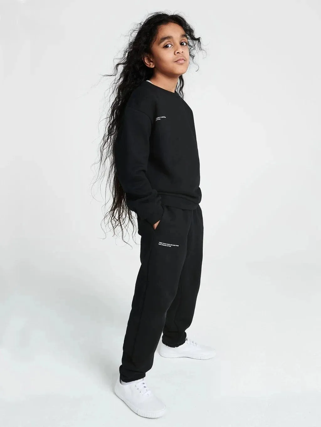 PANGAIA Kids 365 Midweight Trackhose in Schwarz