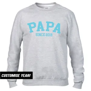 Papa Since Sweatshirts (MRK X) Grandparent Clothing - senior fashion cheap