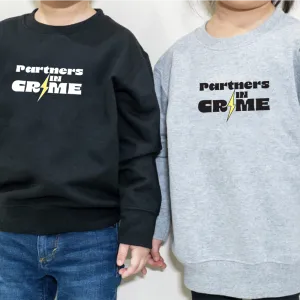 Partners In Crime Matching Kids Sweatshirts girls skirts clearance