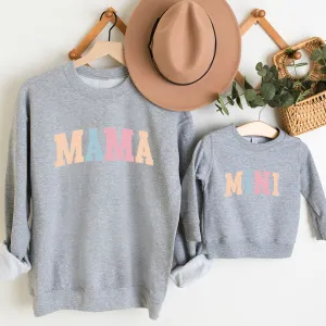 Pastel Mama & Mini College Matching Grey Sweatshirts discount mum dresses