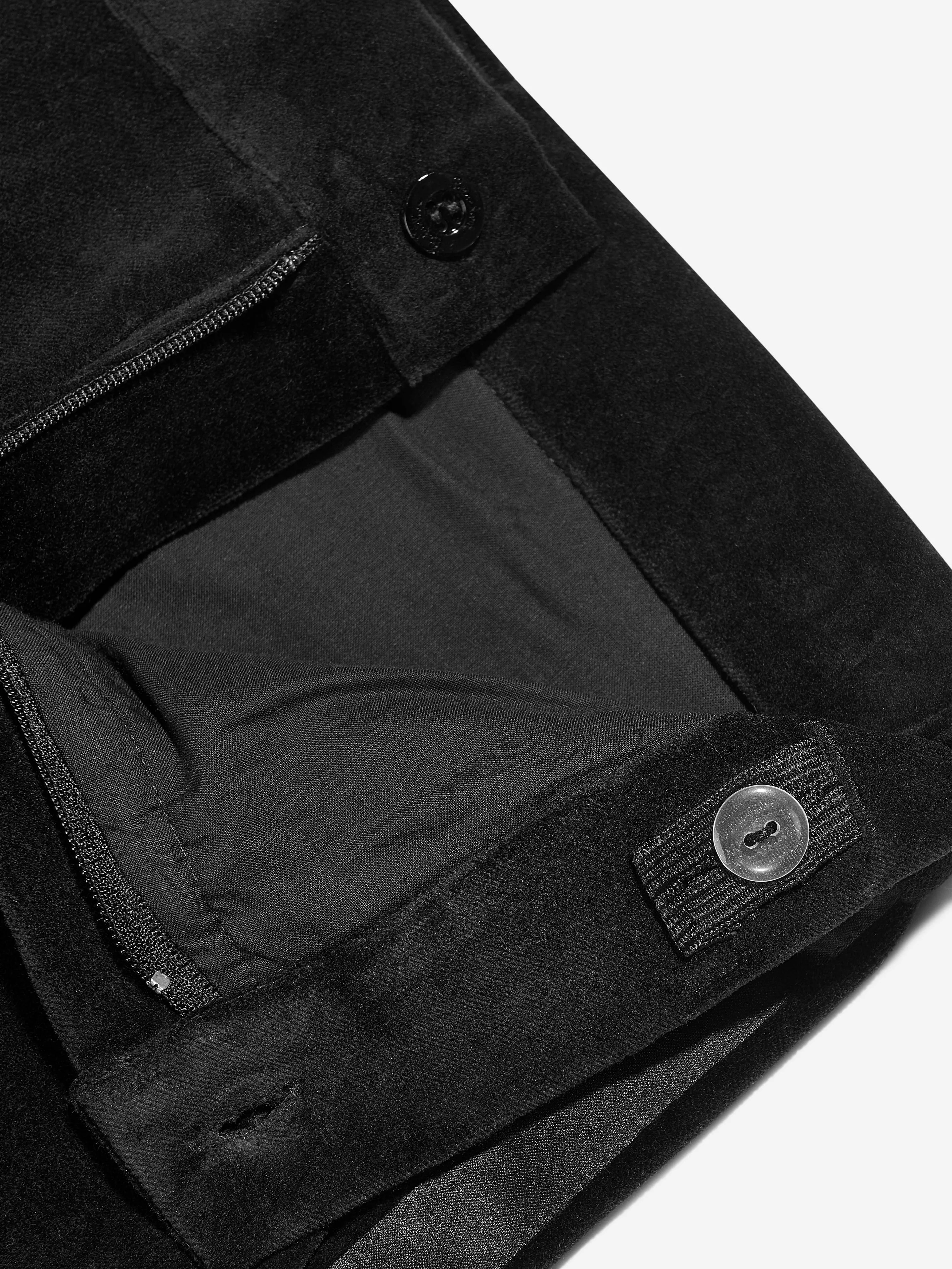 Patachou Jungen Baumwollhose in Schwarz