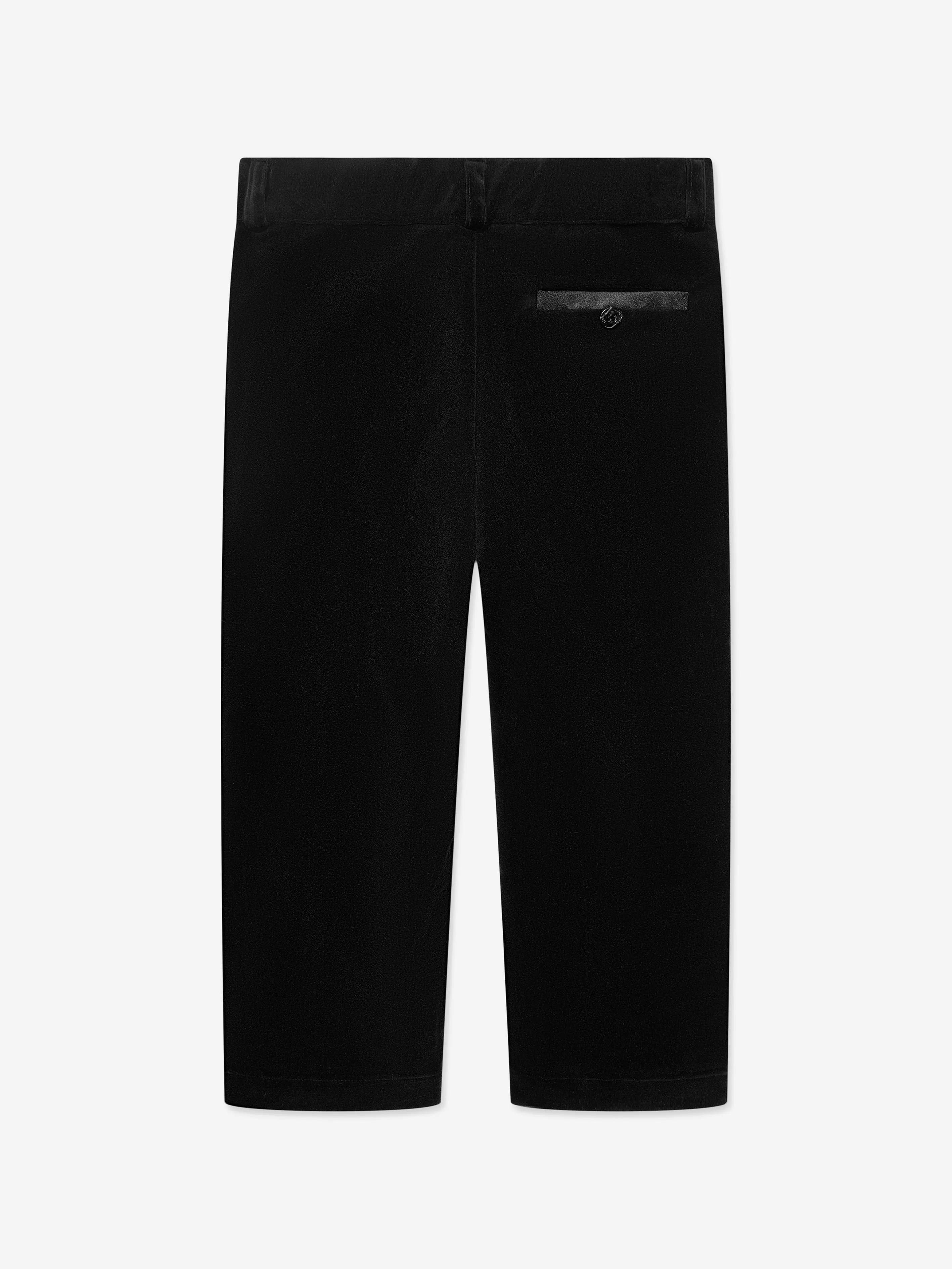Patachou Jungen Baumwollhose in Schwarz