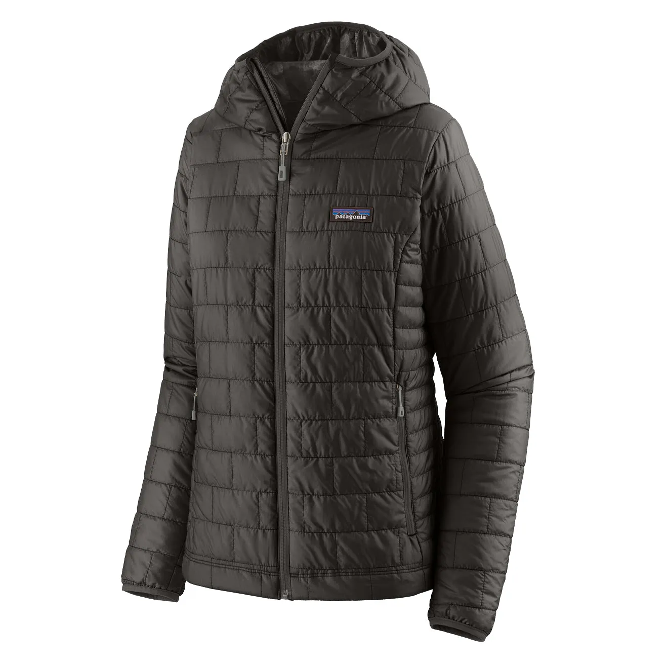 Patagonia Womens Nano Puff Hoody Jacket Black raincoats promo code