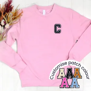 Patch 22 Adults Baby Pink Initial Sweatshirt postpartum clothes sale