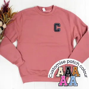 Patch 22 Adults Dusty Pink Initial Sweatshirt postpartum clothes sale