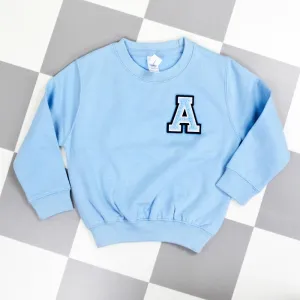Patch 22 Kids Baby Blue Initial Sweatshirt boys fashion clearance