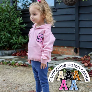 Patch 22 Kids Hoodie- Light Pink girls skirts clearance