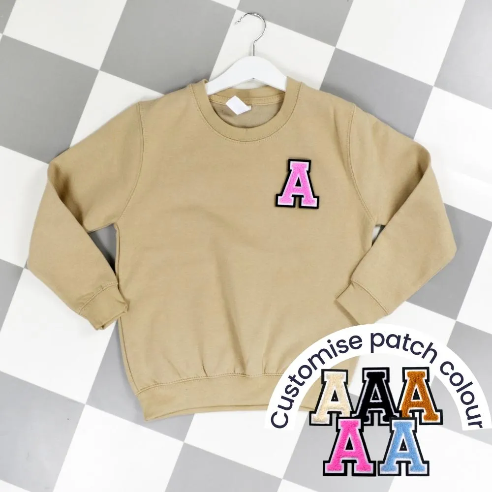 Patch 22 Kids Sand Initial Sweatshirt