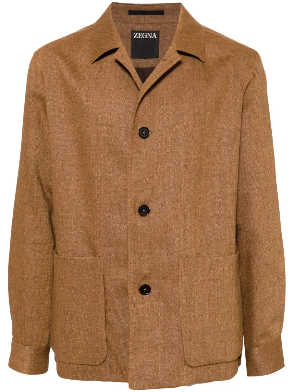 Patch-Pocket Button-Fastening Jacket winter jackets clearance