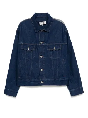 Patched Denim Jacket winter jackets clearance