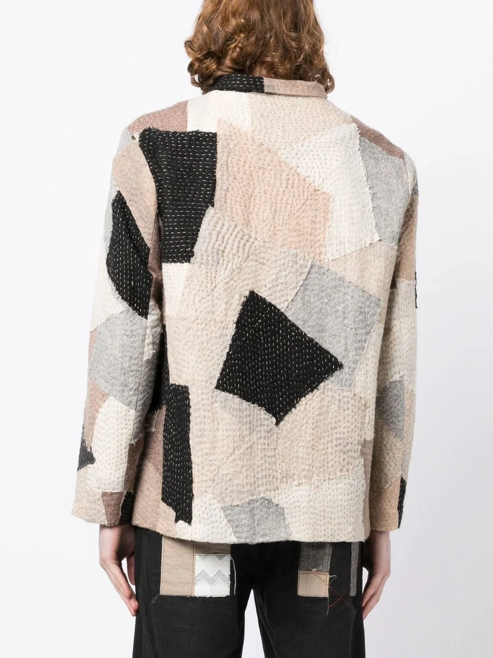 Patchwork Wool Jacket