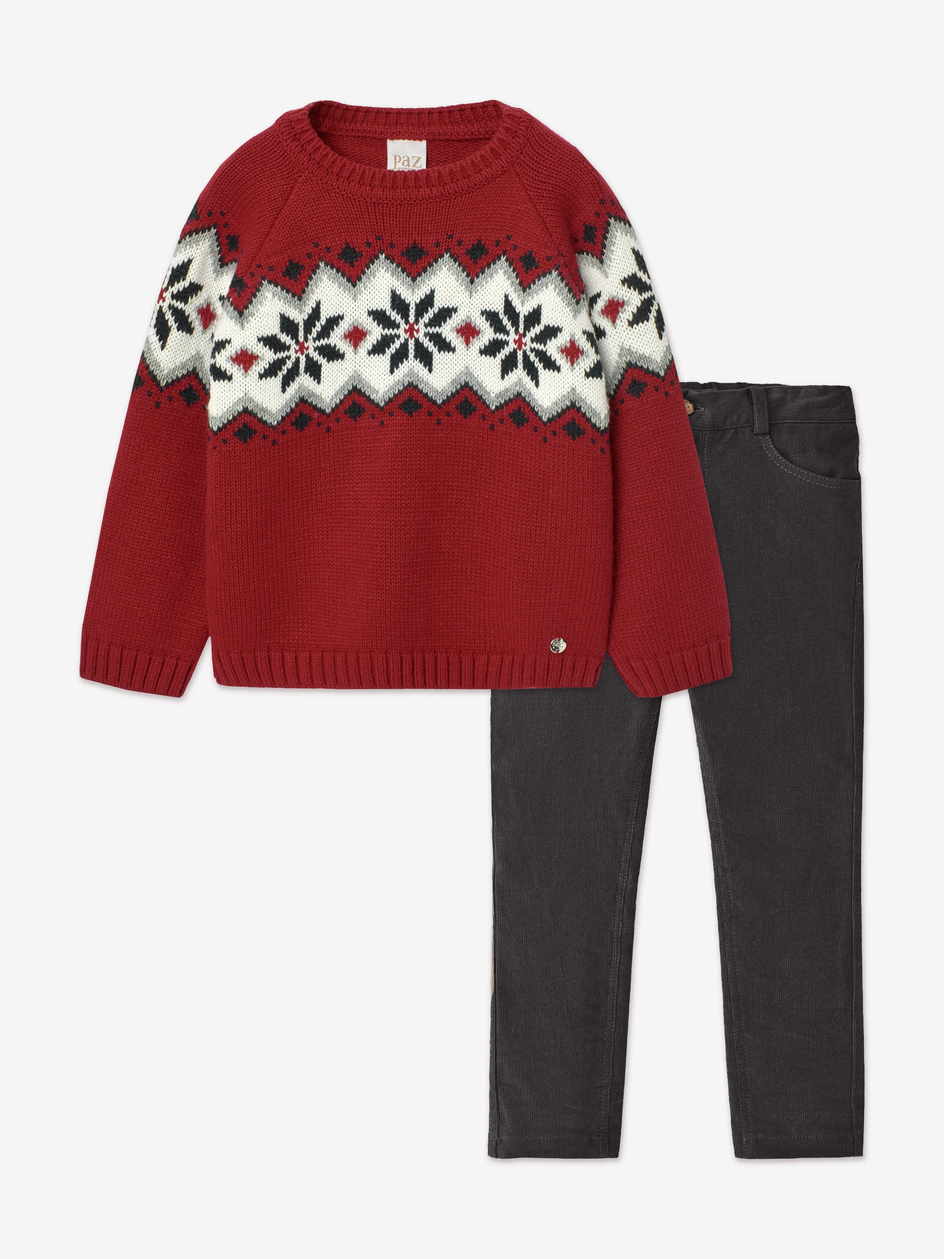 Paz Rodriguez Baby Boys Hose-Set in Rot