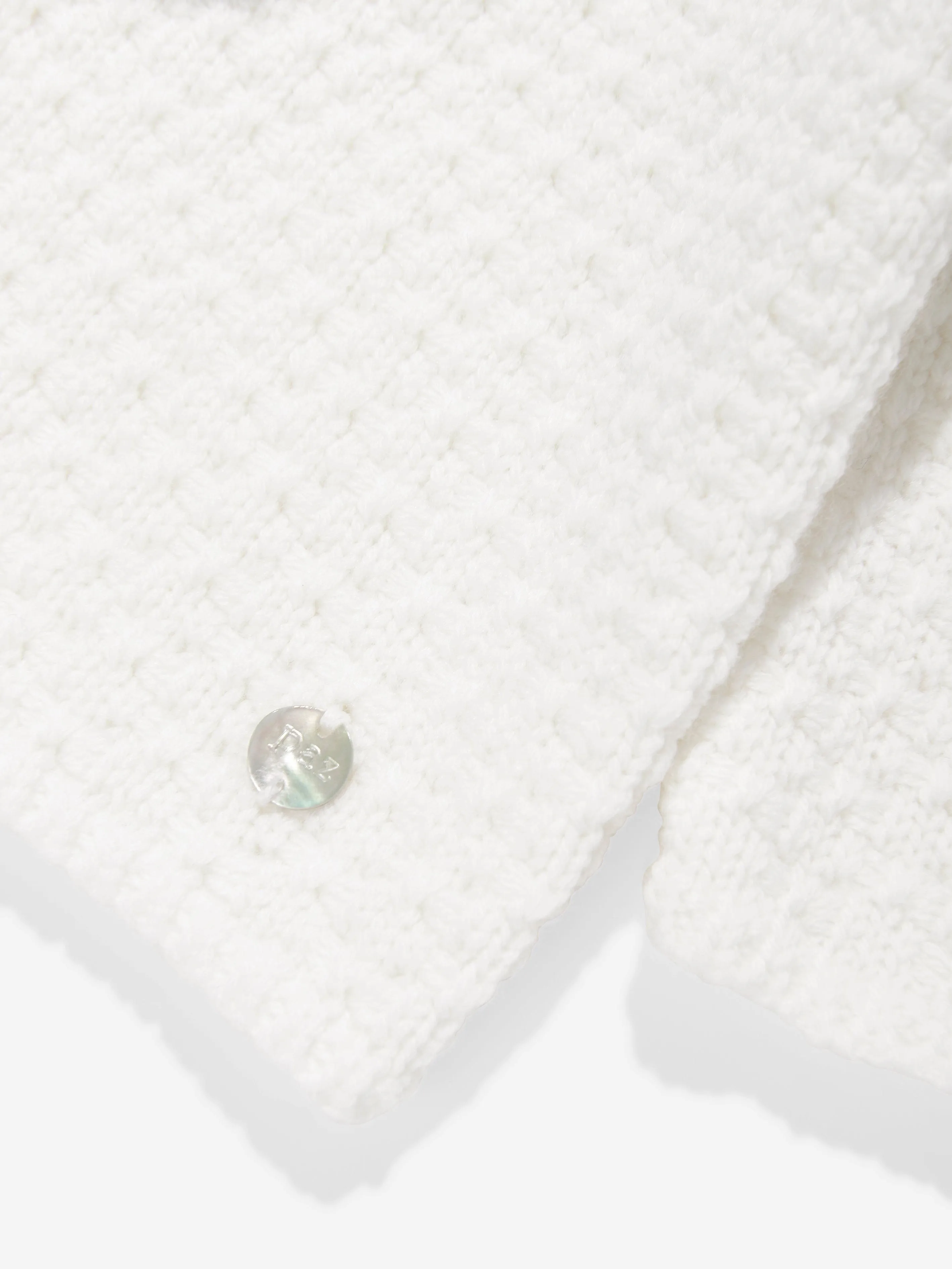 Paz Rodriguez Baby Woll Strickmantel in Elfenbein