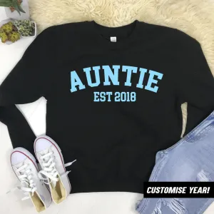 Personalised Auntie Established Varsity Sweatshirts (MRK X) nursing bras sale
