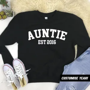 Personalised Auntie Established Varsity Sweatshirts (MRK X) nursing bras sale