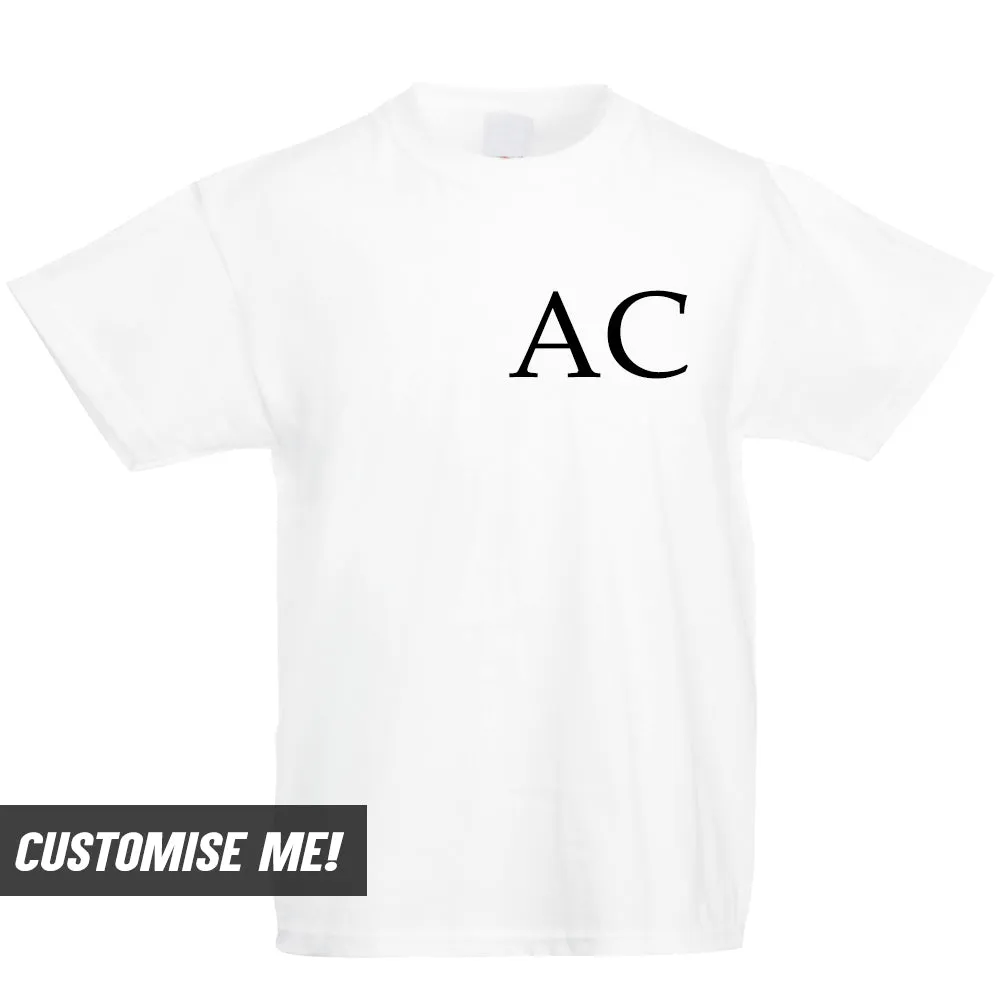 Personalised Basics Initial T-Shirt (MRK X) boys apparel promo code