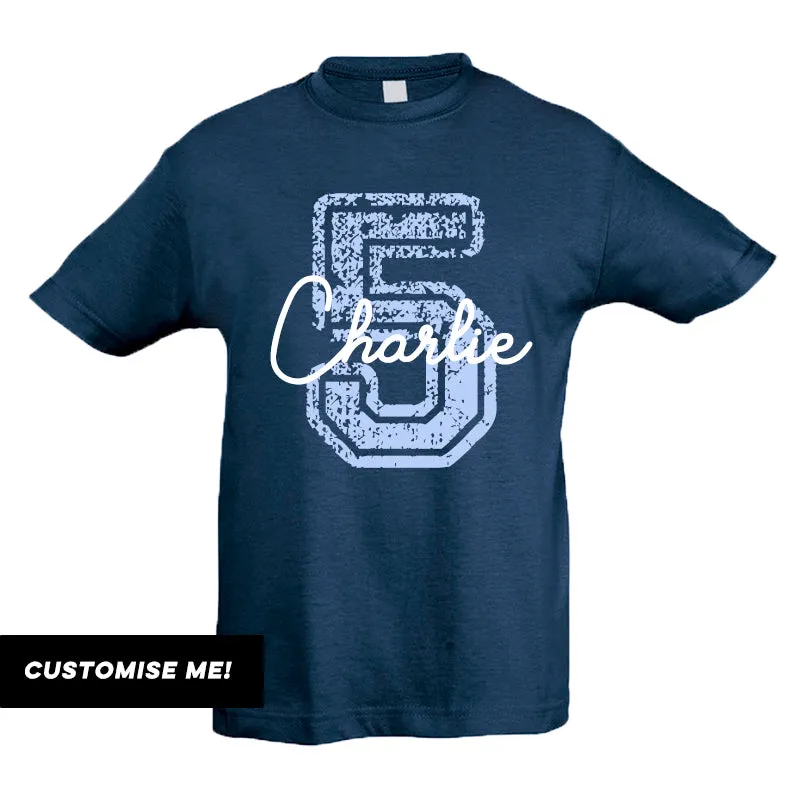 Personalised Birthday Overlay T-Shirt (MRK X)
