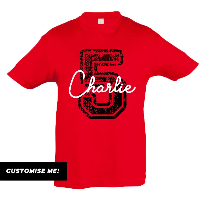 Personalised Birthday Overlay T-Shirt (MRK X)