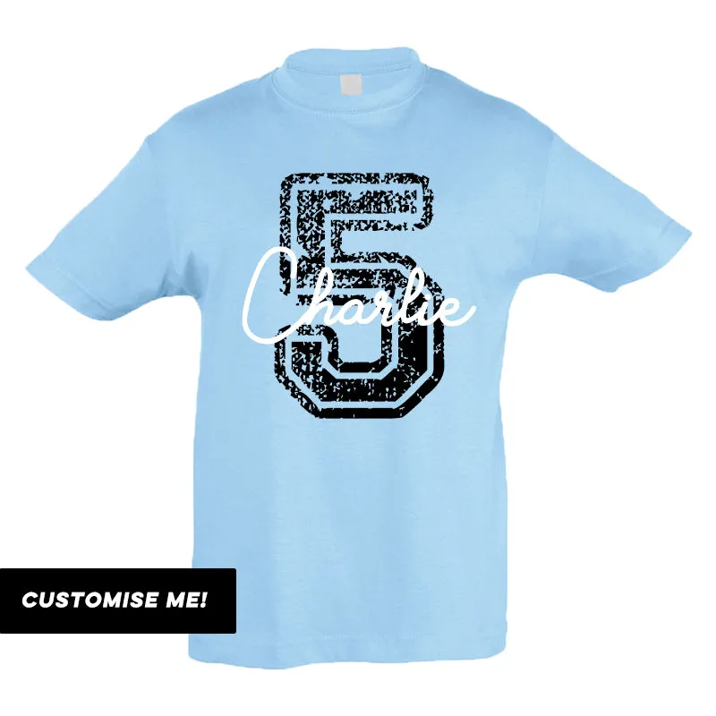 Personalised Birthday Overlay T-Shirt (MRK X)