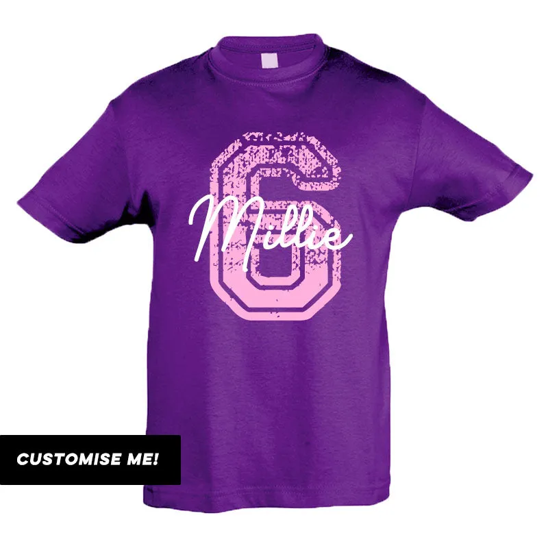 Personalised Birthday Overlay T-Shirt (MRK X)