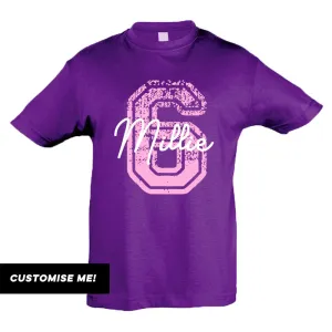 Personalised Birthday Overlay T-Shirt (MRK X) girls pajamas promo