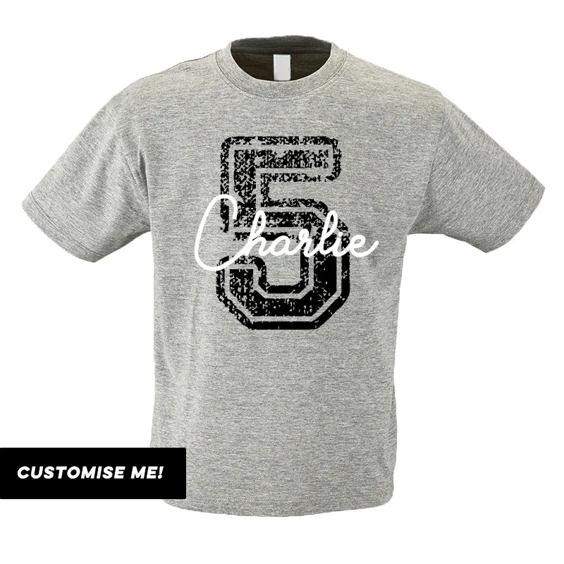 Personalised Birthday Overlay T-Shirt (MRK X)