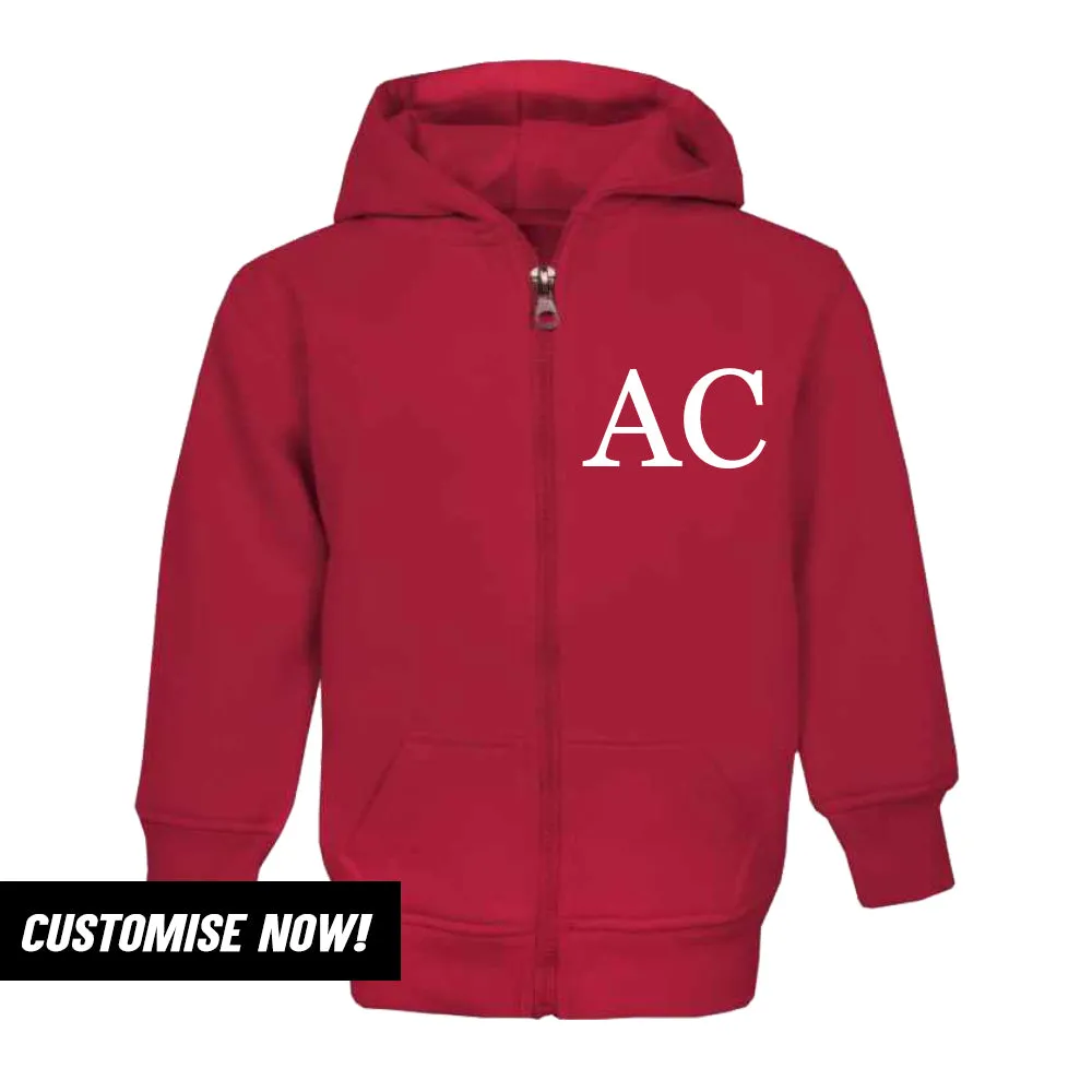 Personalised Brooklyn Zip-Hoodie Fleece Top (MRK X)