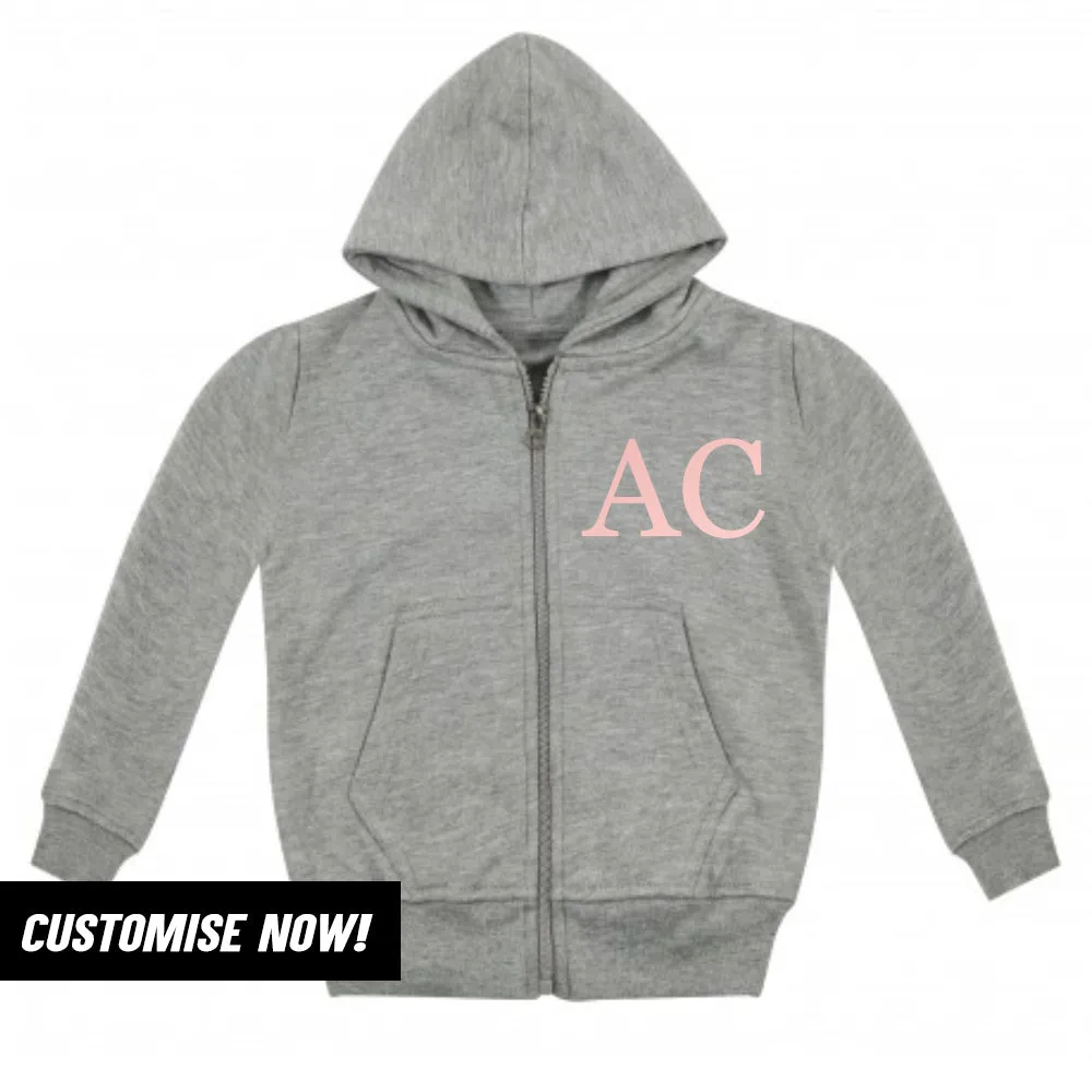 Personalised Brooklyn Zip-Hoodie Fleece Top (MRK X)