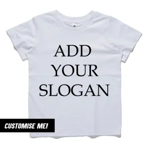 Personalised Choose Slogan Text Kids & Adults Tee (MRK X) girls pajamas promo