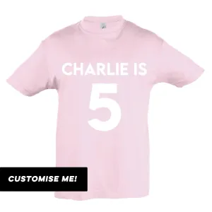 Personalised Classic Name & Year T-Shirt (MRK X) girls pajamas promo