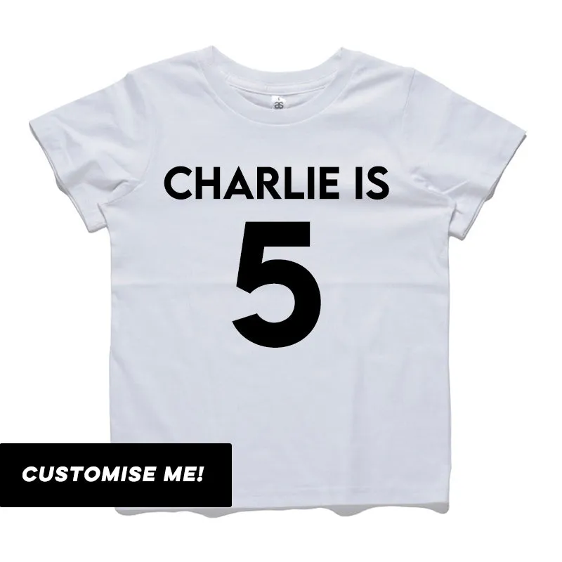 Personalised Classic Name & Year T-Shirt (MRK X)