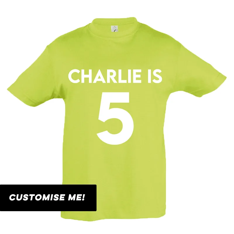 Personalised Classic Name & Year T-Shirt (MRK X)