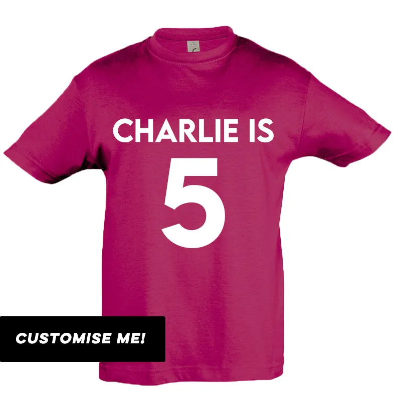 Personalised Classic Name & Year T-Shirt (MRK X)