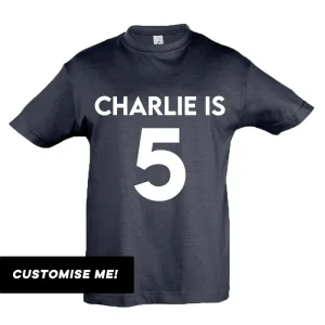 Personalised Classic Name & Year T-Shirt (MRK X) girls pajamas promo