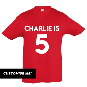 Personalised Classic Name & Year T-Shirt (MRK X) girls pajamas promo