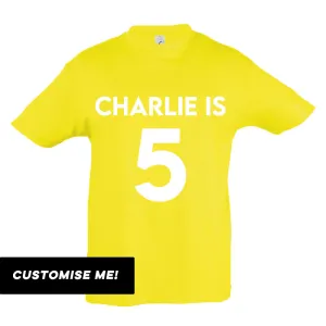 Personalised Classic Name & Year T-Shirt (MRK X) girls pajamas promo