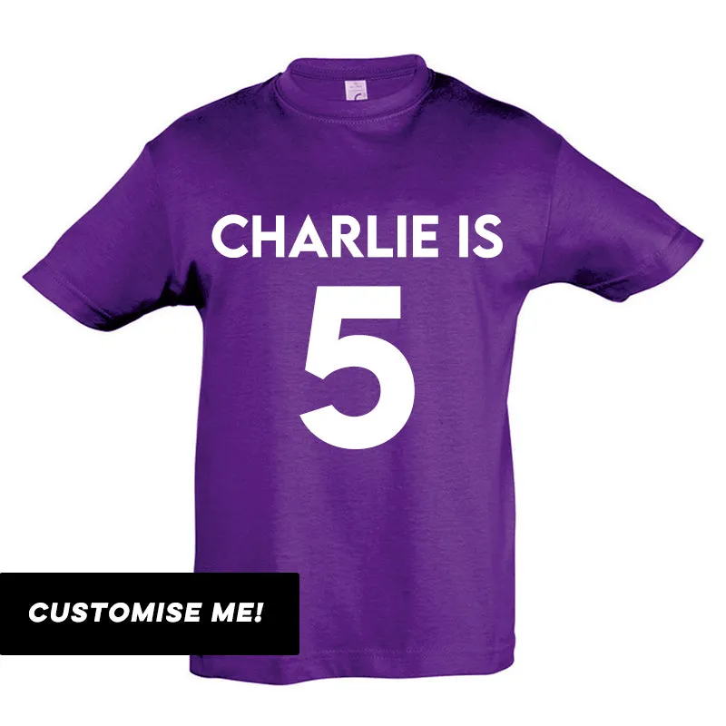 Personalised Classic Name & Year T-Shirt (MRK X)